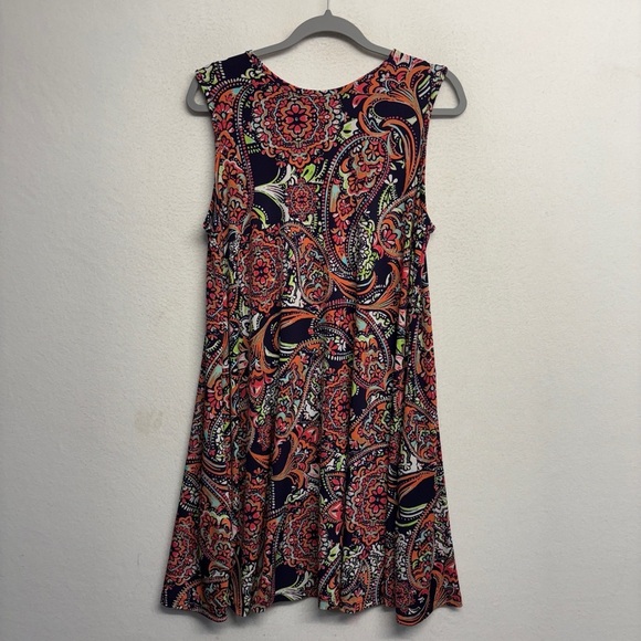 Artisan NY Midi Dress Pockets L Tank Floral - Picture 2 of 7